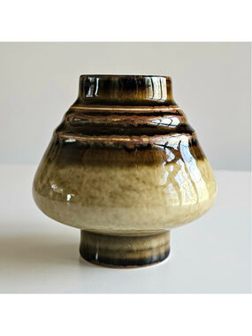 Rörstrand Sweden BAMBOO Vase Olle Alberius Mid Century Modern Art Pottery 4.5"
